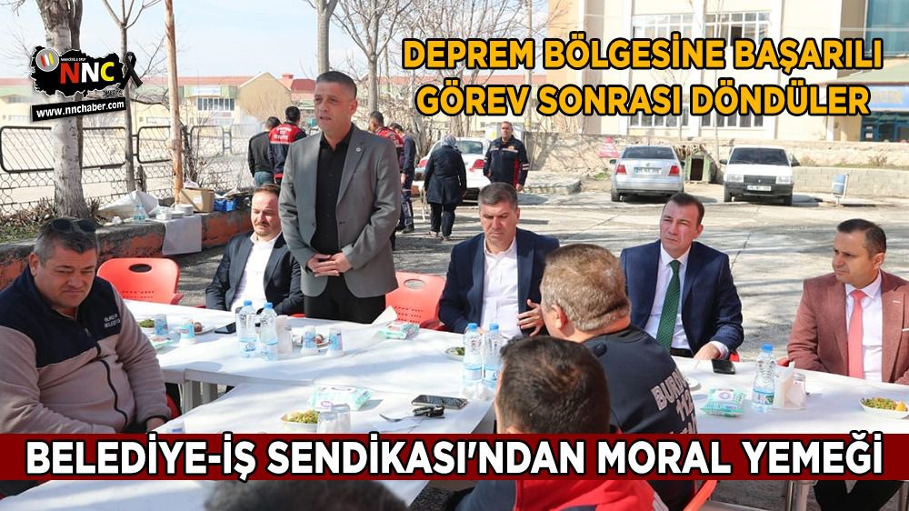 Burdur Belediyesi personeline Belediye-İş Sendikasından moral yemeği