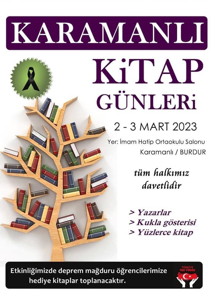 Burdur'da depremzede öğrenciler için kitap günleri etkinliği