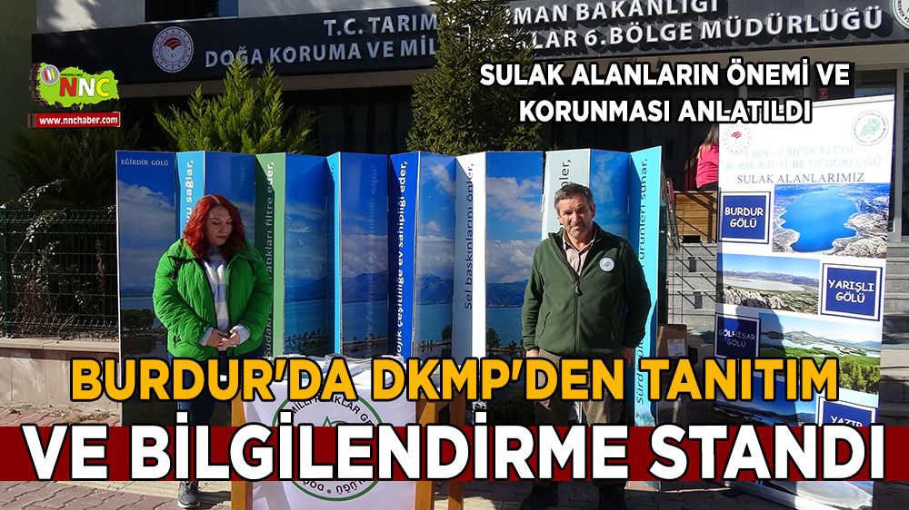 Burdur'da DKMP'den tanıtım ve bilgilendirme standı