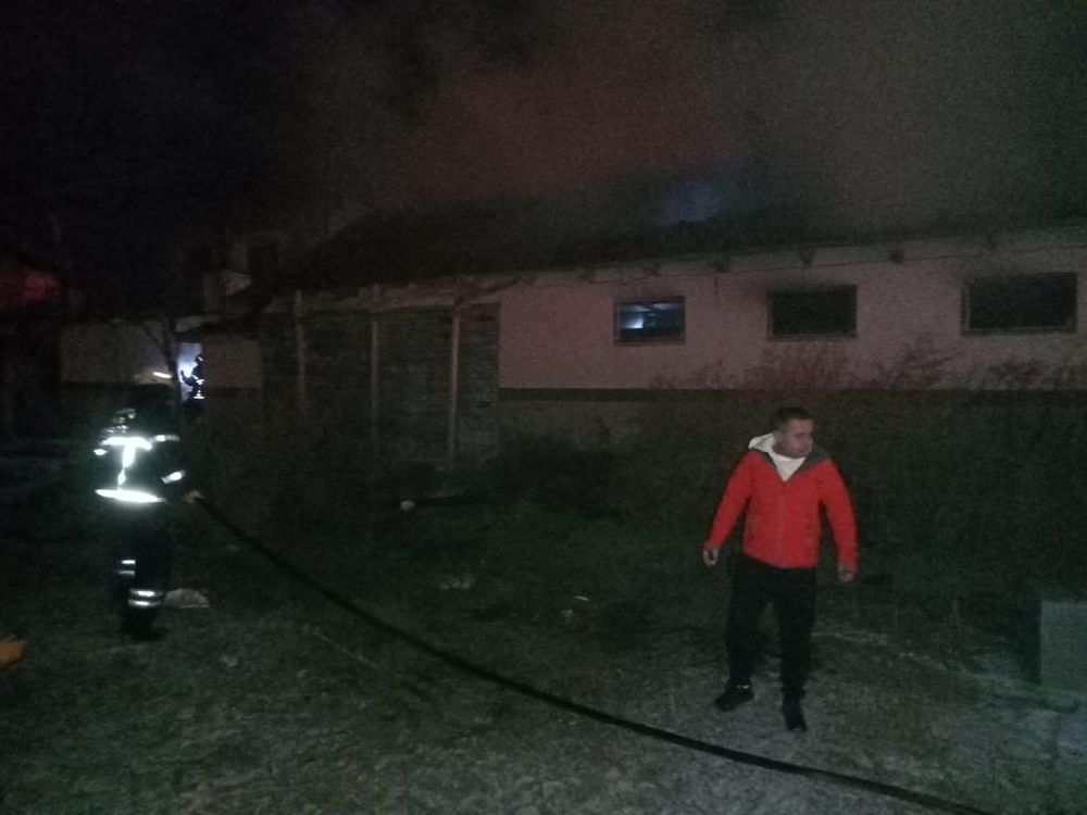Burdur'da tavukhane yangını