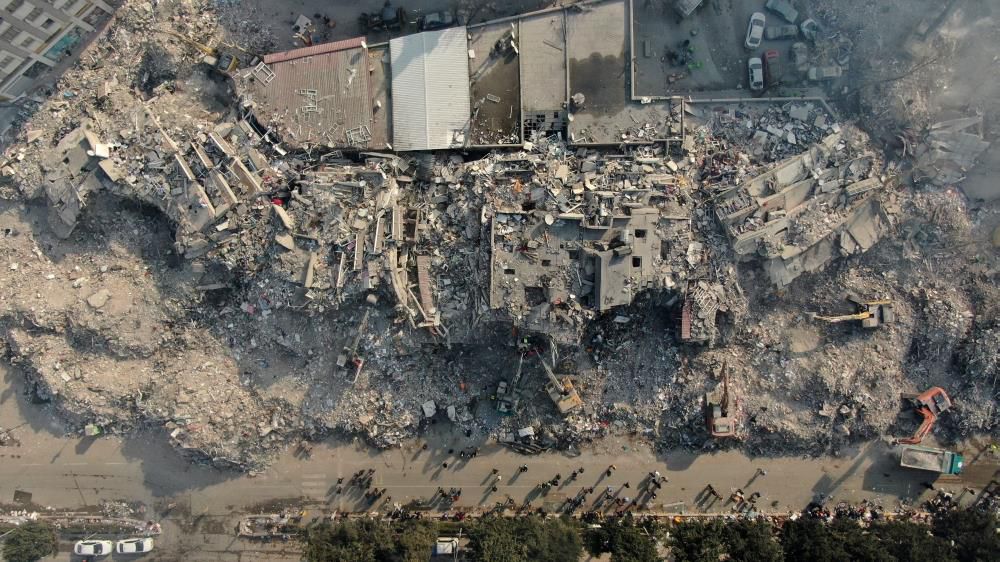 Depremin merkezi Kahramanmaraş dronla görüntülendi