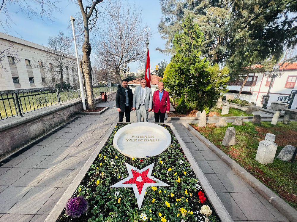 Başkan Ufuk Kazancı'dan, BBP Genel Başkanı Merhum Muhsin Yazıoğlu'na ziyaret