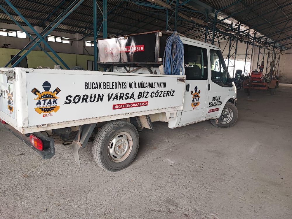 Bucak'ta kurulan ATAK ile belediyeden sorunlara hızlı çözüm