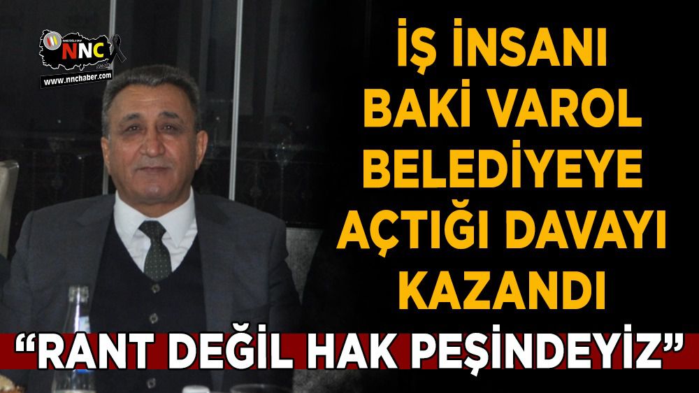 Burdur'da Baki Varol, belediyeye karşı açtığı davayı kazandı