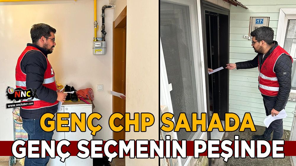 Burdur'da CHP Gençlik ev ev dolaşıyor
