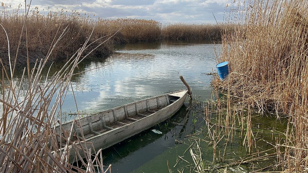 Eber Gölü’nde su seviyesi kritik
