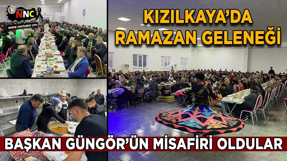 Kızılkaya Belediyesi iftar sofrasına misafir oldular