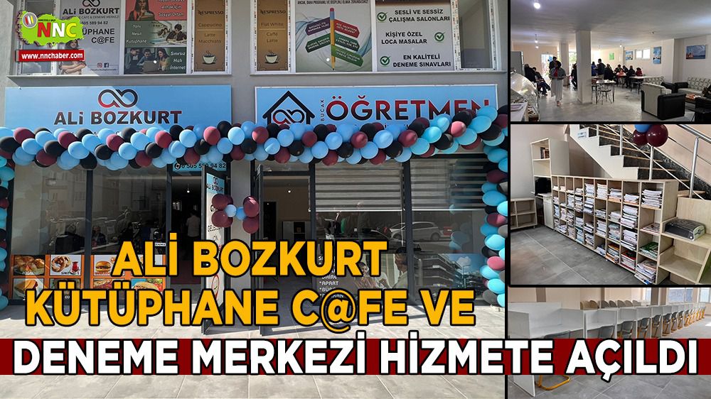 Ali Bozkurt Kütüphane Cafe ve Deneme Merkezi hizmete açıldı