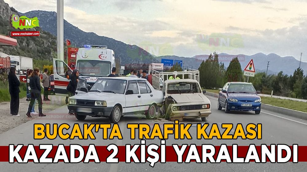Bucak'ta kaza 2 yaralı