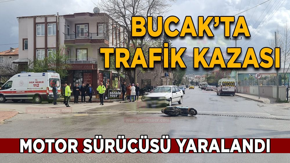 Bucak'ta Trafik kazası; Sürücü yaralandı
