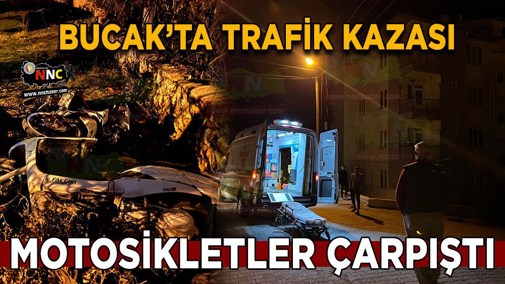 Burdur Bucak'ta motosikletli trafik kazası