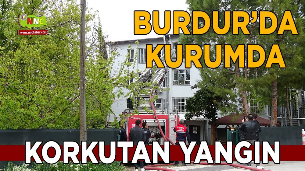 Burdur'da kurumda korkutan yangın