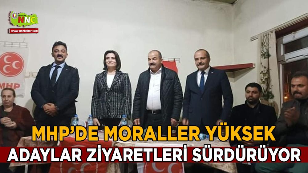 Burdur'da MHP adayları sahada