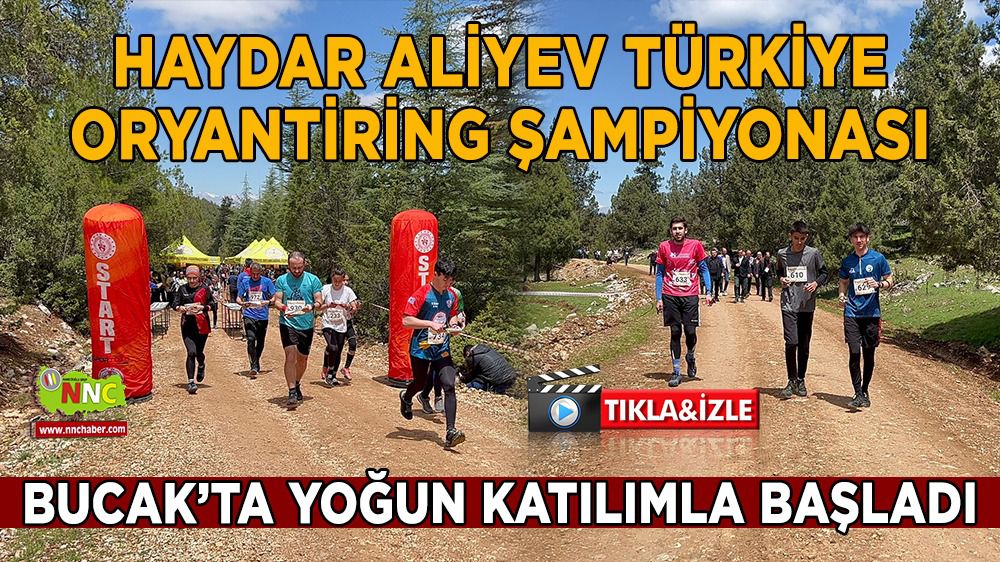 Haydar Aliyev Türkiye Oryantiring Şampiyonası Bucak'ta başladı
