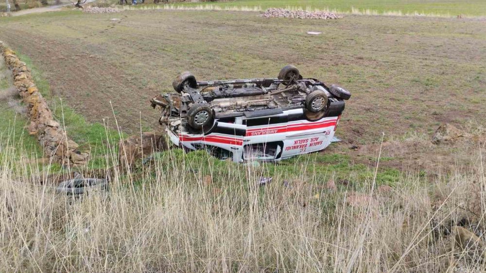 Kayseri’de ambulans kazası
