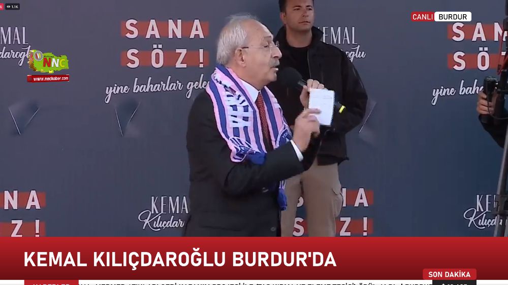 Kemal Kılıçdaroğlu Burdur'da