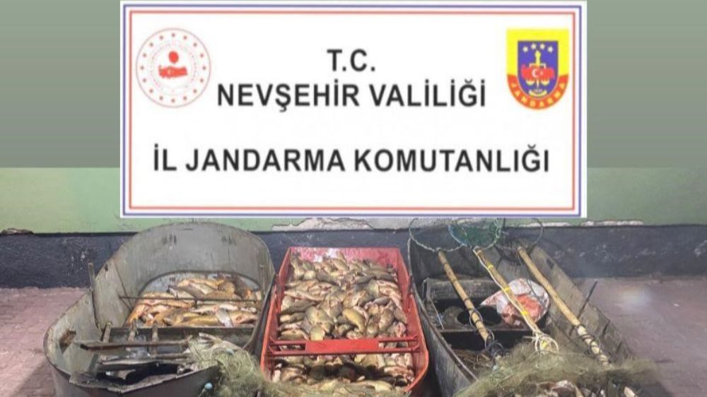 Nevşehir’de balık avlayan 7 kişi tutuklandı