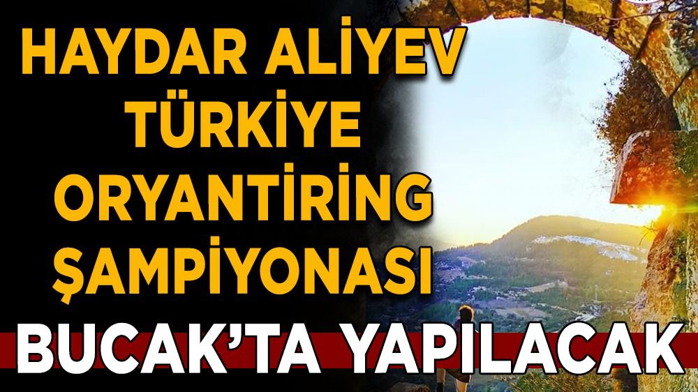 Türkiye oryantiring şampiyonası Burdur Bucak'ta yapılacak