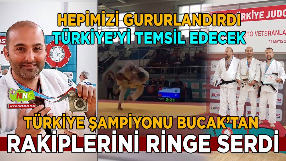 2023 yılı Veteranlar Türkiye Judo Şampiyonu Bucak`tan