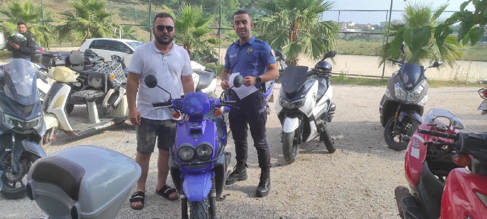 Antalya'da çalınan motosiklet 11 gün sonra bulundu