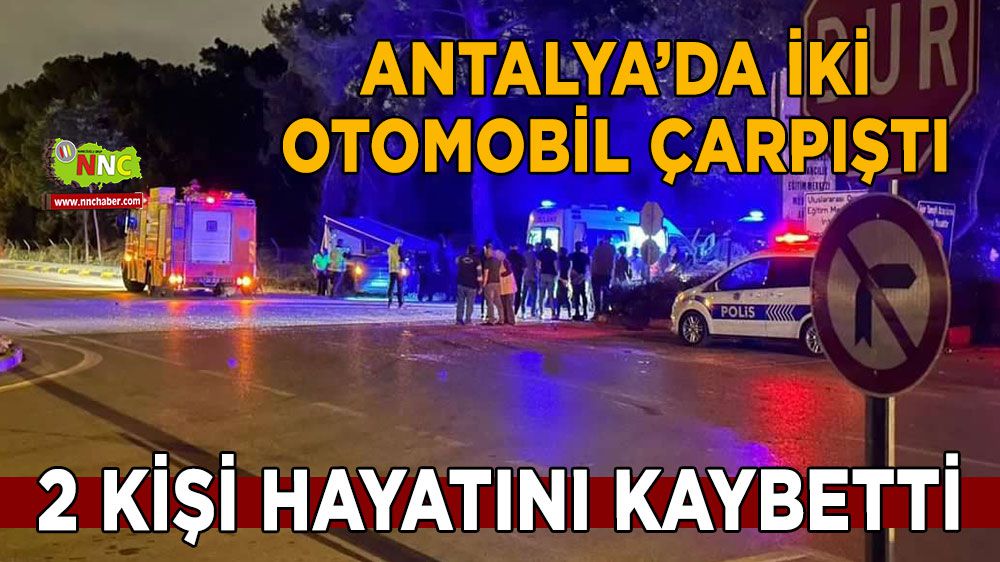 Antalya'da kaza 2 ölü