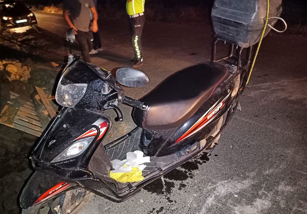 Antalya'da motosiklet sürücüsü yaralandı