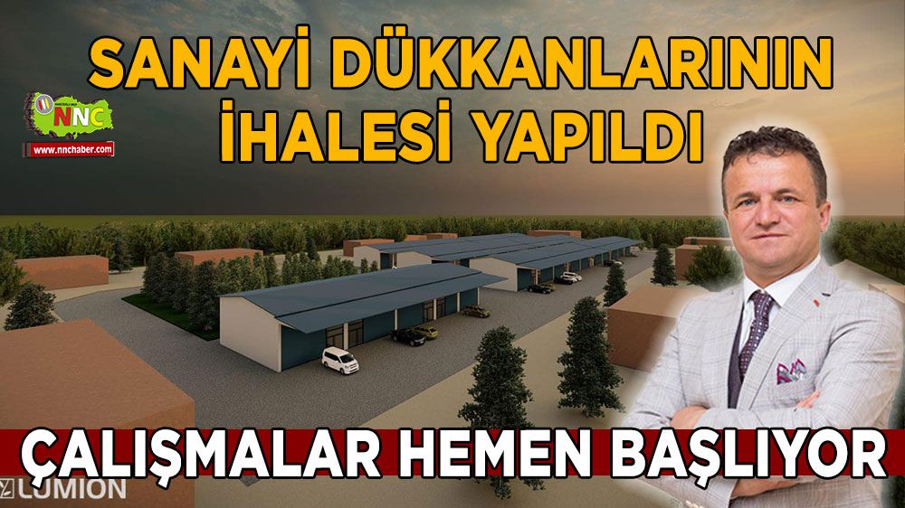 Burdur Karamanlı'da Sanayi dükkanları ihalesi tamam