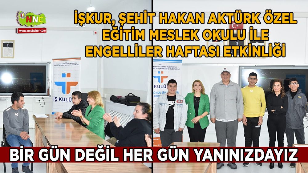 İŞKUR Burdur'dan engelliler haftası etkinliği