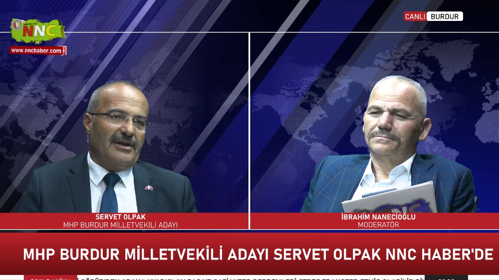 MHP Burdur Milletvekili Adayı Servet Olpak, Bucak'ta canlı yayında