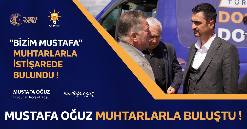 Mustafa Oğuz Bucak'ta mahalle muhtarlarıyla buluştu