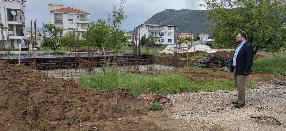 Sağlık Müdürü Şenbayram Bucak'ta, ASM inşaatını inceledi