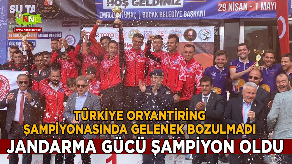 Türkiye Oryantiring Şampiyonasında Jandarma gücü şampiyon oldu