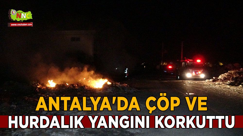 Antalya'da alevler korkuttu