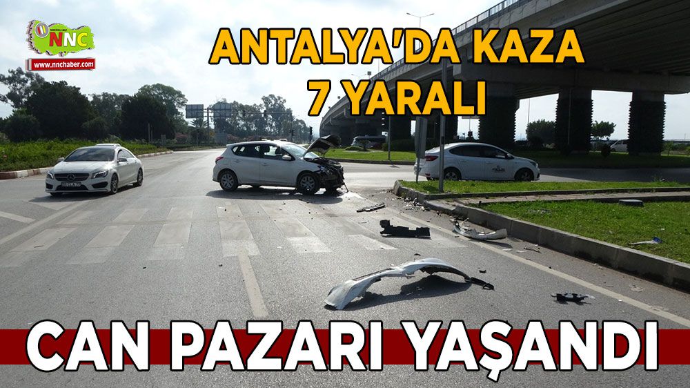 Antalya'da kaza 7 yaralı can pazarı yaşandı