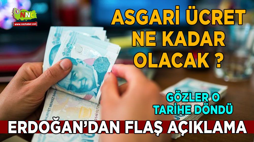 Erdoğan'dan flaş asgari ücret açıklaması gözler o tarihe çevrildi