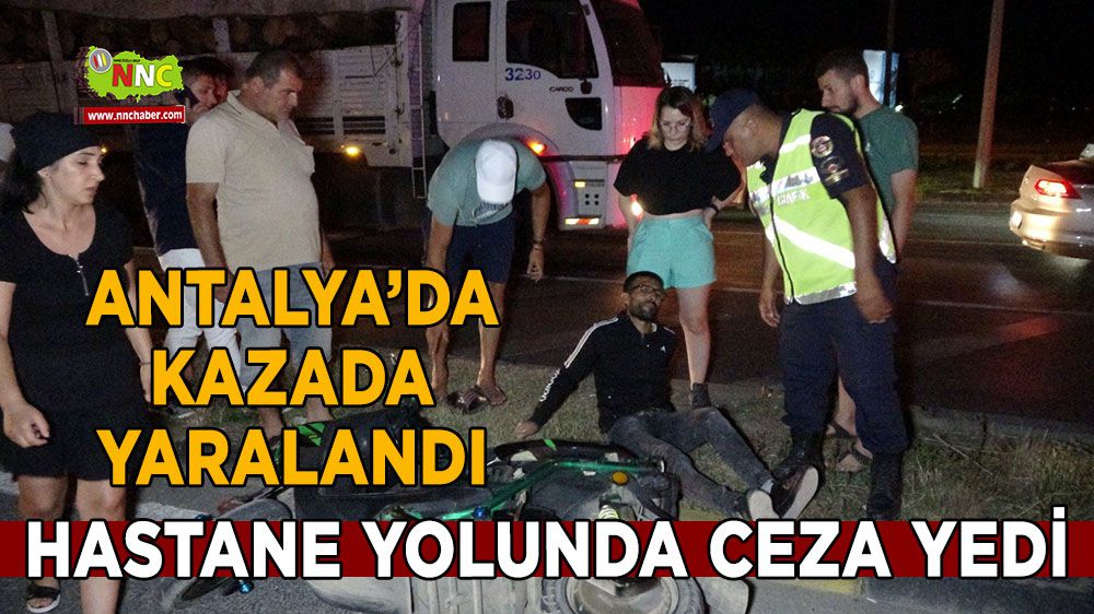 Hem yaralandı hem de ceza yedi