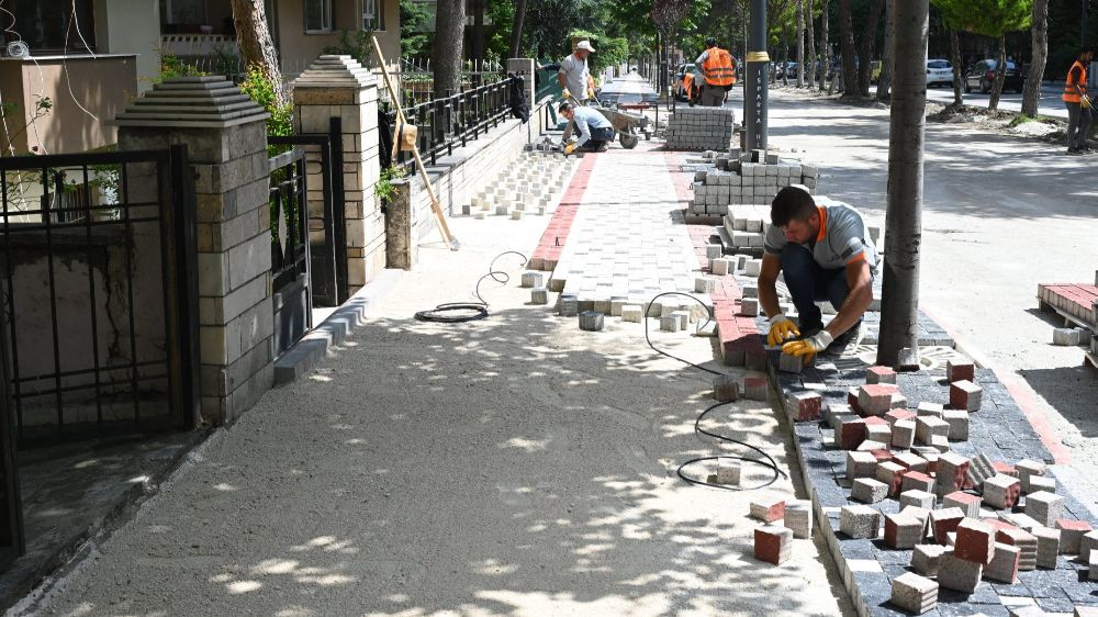 Isparta'nın caddesindeki çalışmalarda sona gelindi