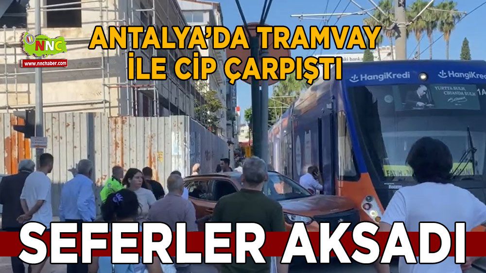 Kırmızı ışığı görmedi, tramvayla çarpıştı