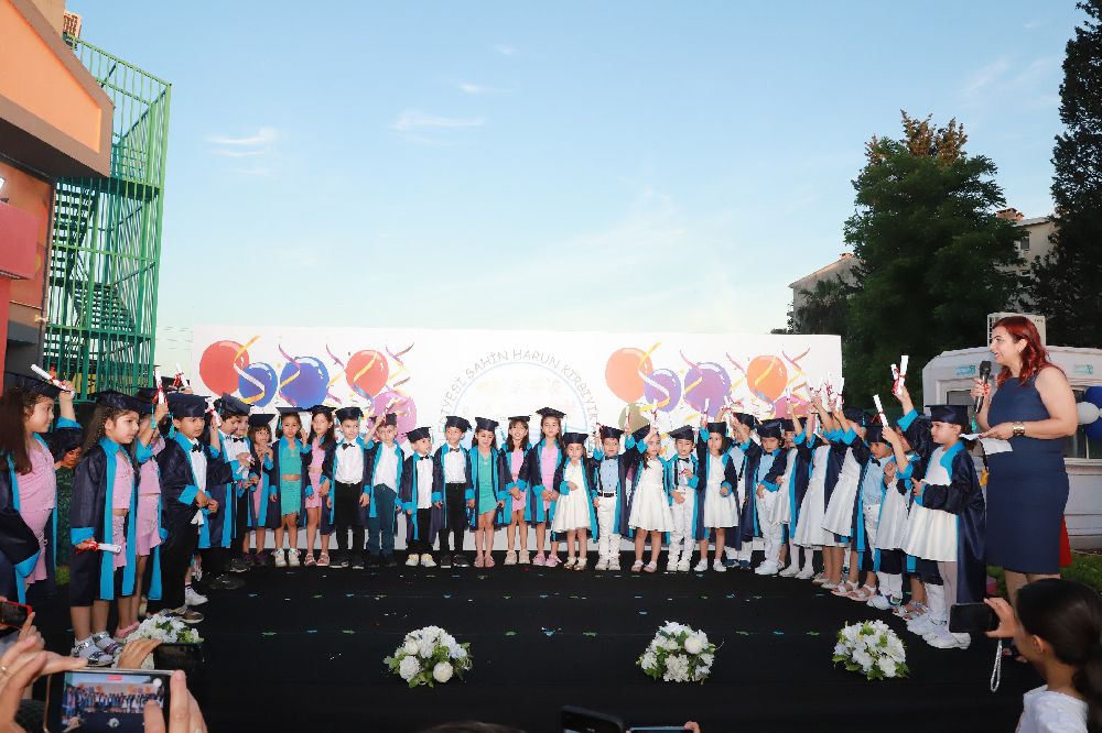 Şahin Harun Kırbıyık Anaokulunda mezuniyet sevinci