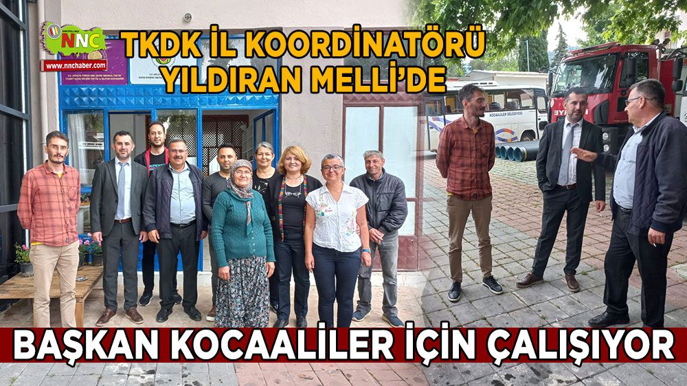 TKDK Burdur İl Koordinatörü Mesut Yıldıran, Melli'de