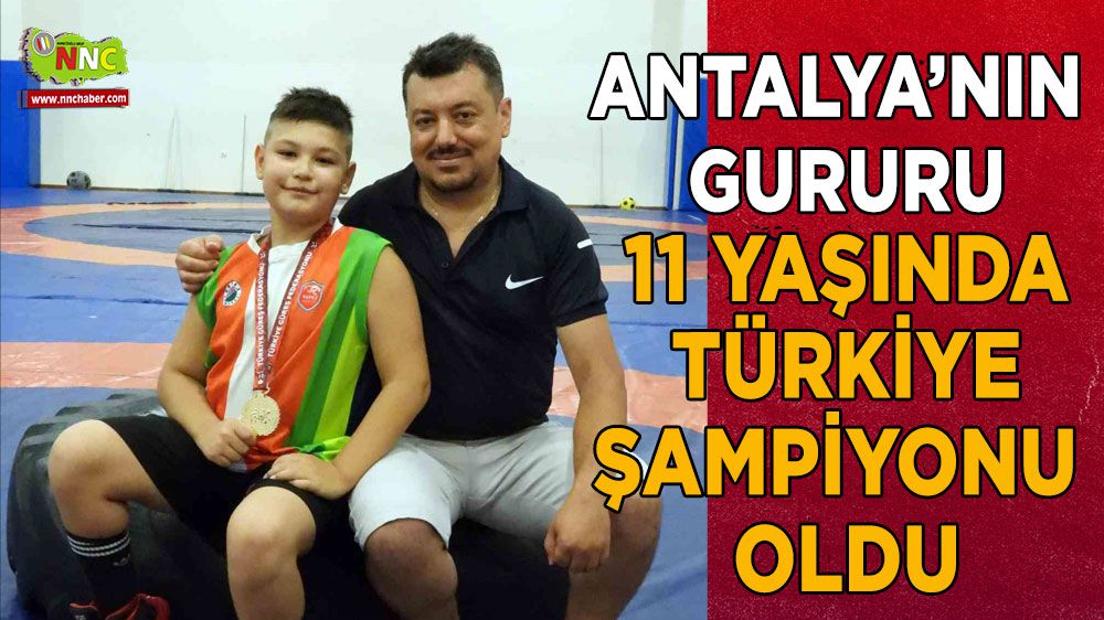 11 yaşında Türkiye Şampiyonu oldu