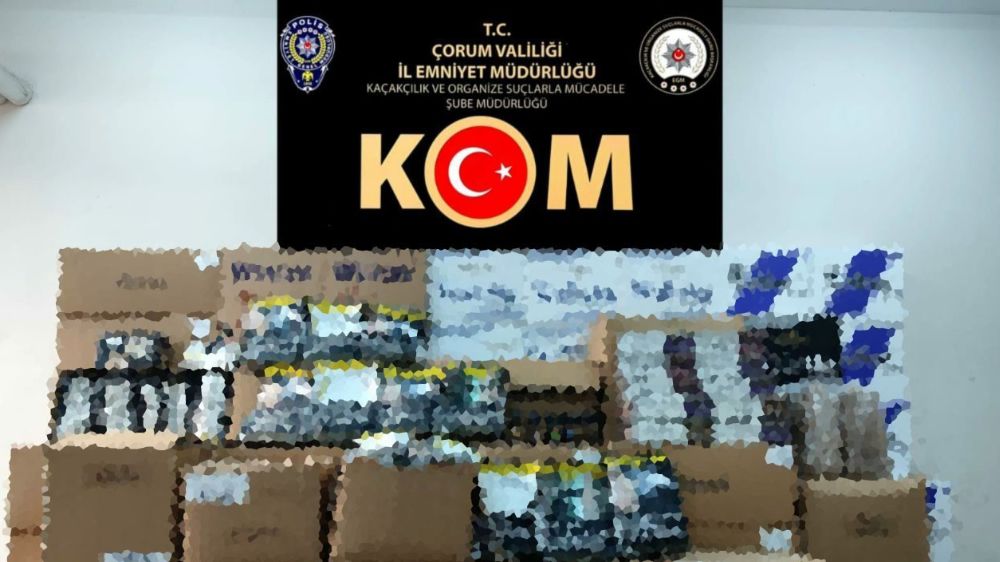 390 bin adet kaçak sigara polis tarafından ele geçirildi