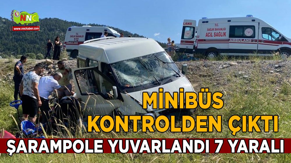 Antalya'da kaza 7 yaralı