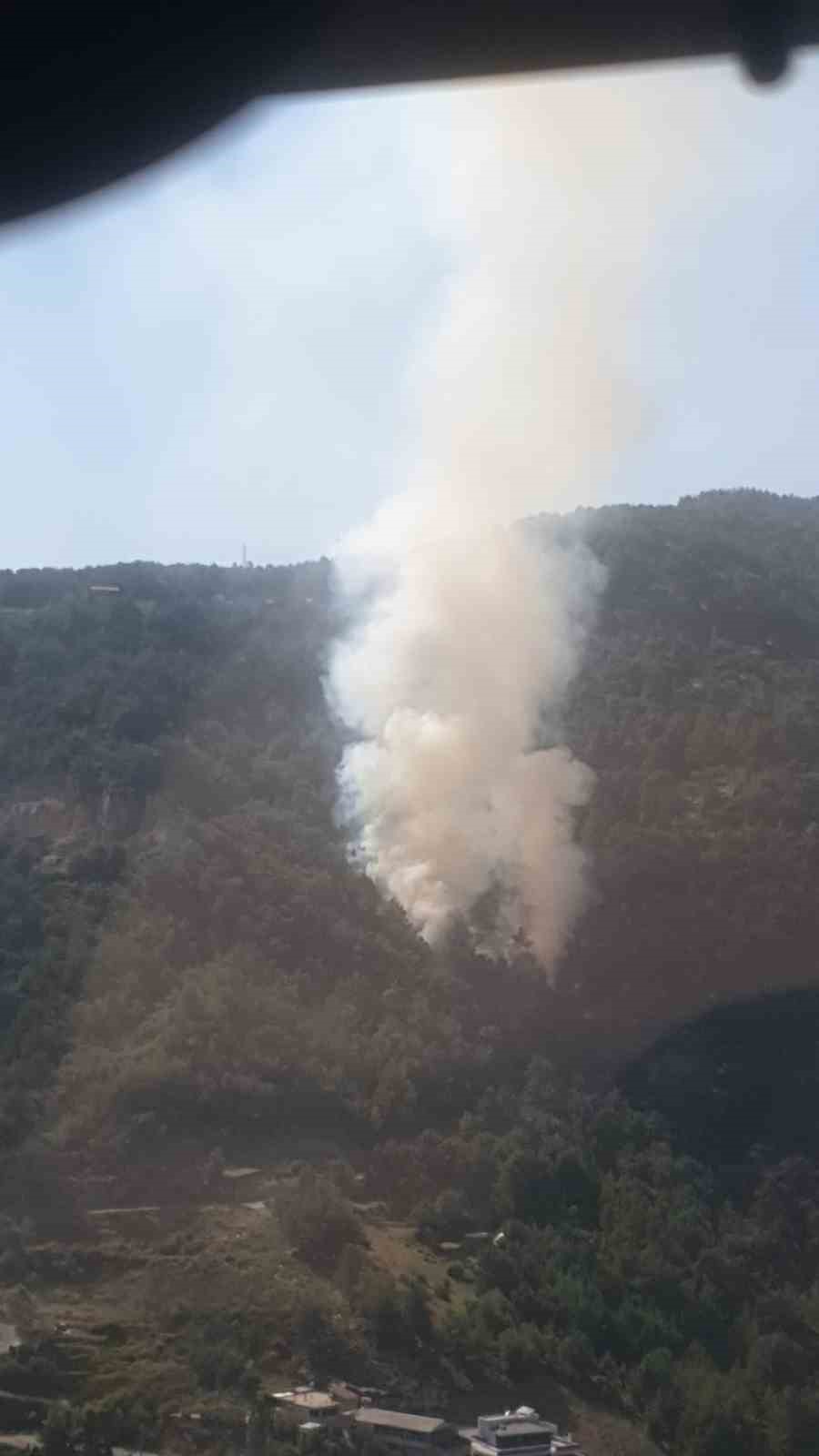 Antalya’daki orman yangında 1.5 hektar alan kül oldu