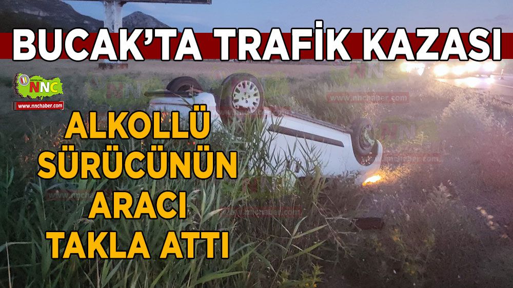 Araç takla attı bir yaralı