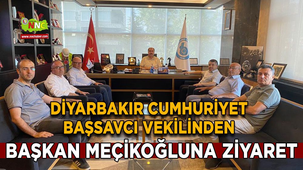 Başkan Meçikoğlu'na, Diyarbakır Cumhuriyet Başsavcı vekilinden ziyaret