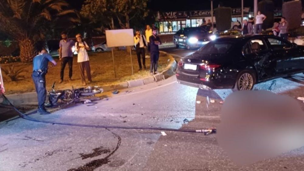 Belen'de otomobil ve motosikletin çarpışmasıyla 1 kişi hayatını kaybetti