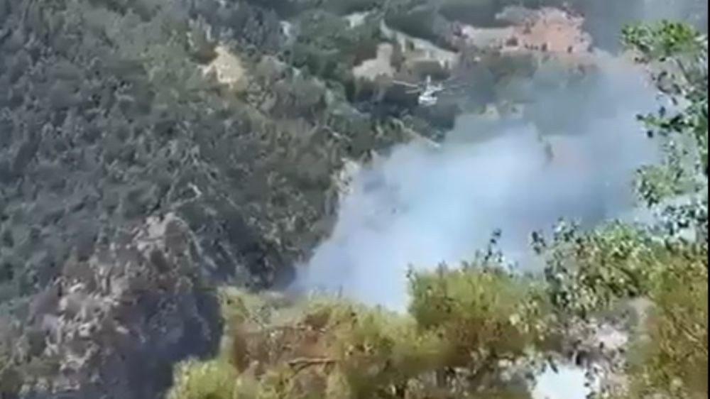 Bolu’da ki yangına Ankara ve Balıkesir’den helikopter desteği