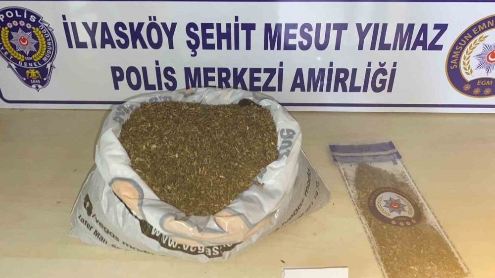 Boş arazide uyuşturucu operasyonu 