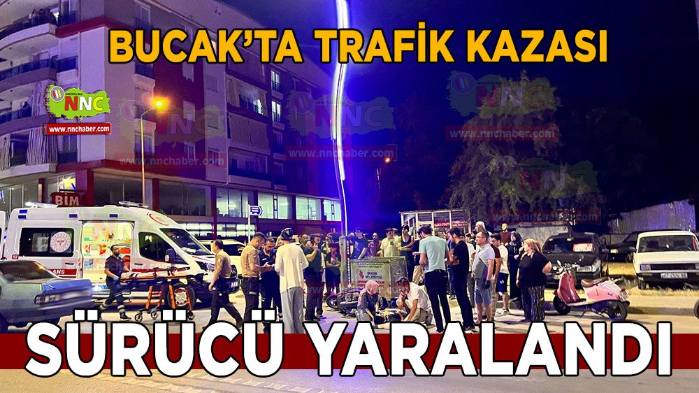 Bucak'ta kaza 1 yaralı